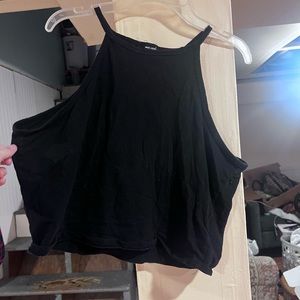Black cropped tank top (wet seal)